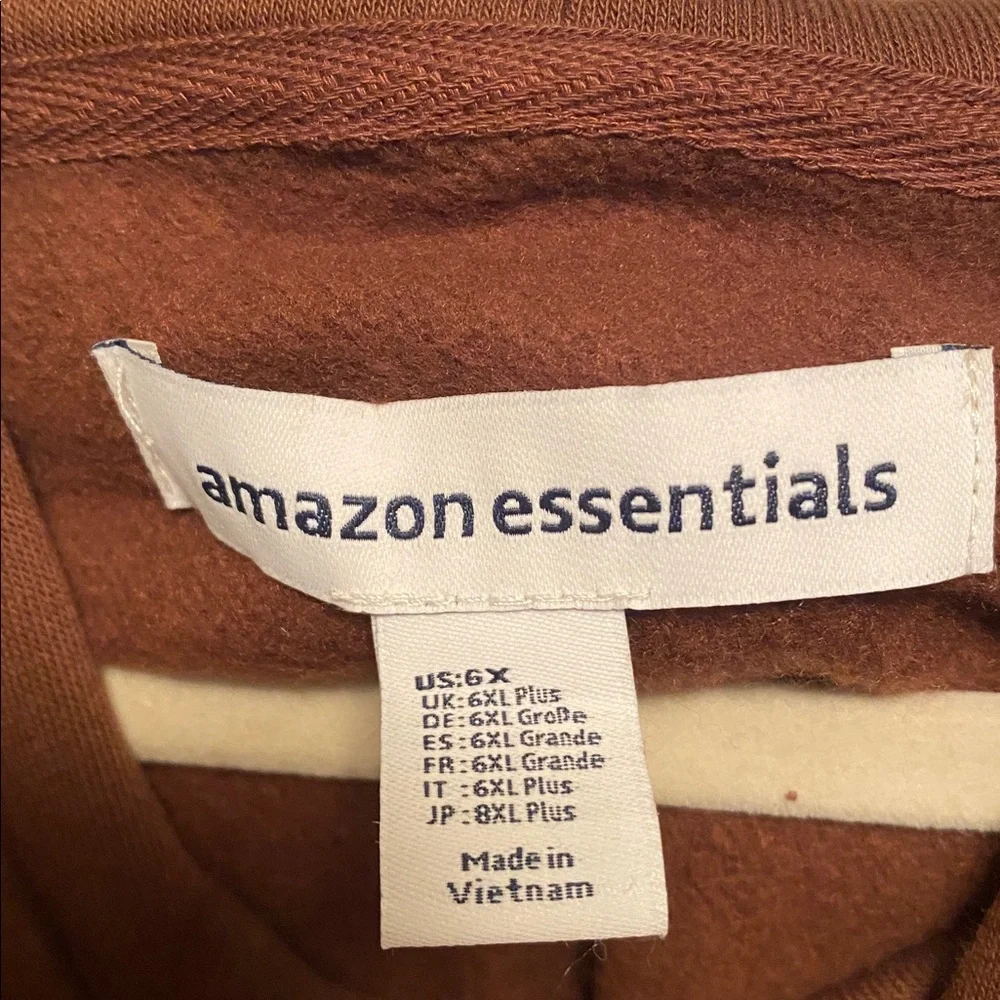 Amazon Essentials Brown Cropped Hoodie…size 6X - Picture 3 of 5
